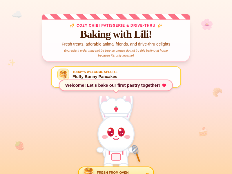 Screenshot of Baking with Lili!