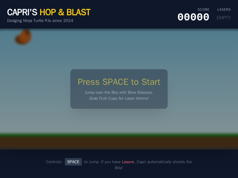 Screenshot of Capri's Hop & Blast